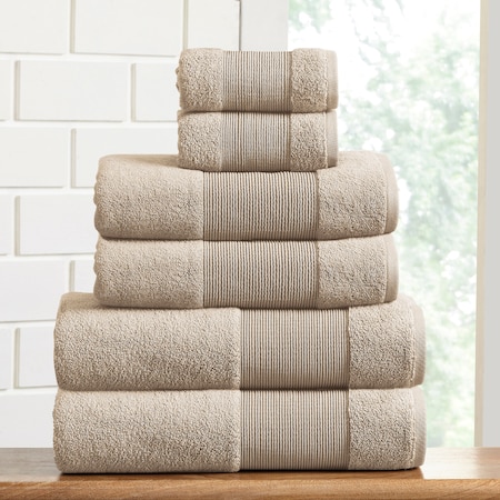 Air Cloud 6-Piece Towel Set Sand